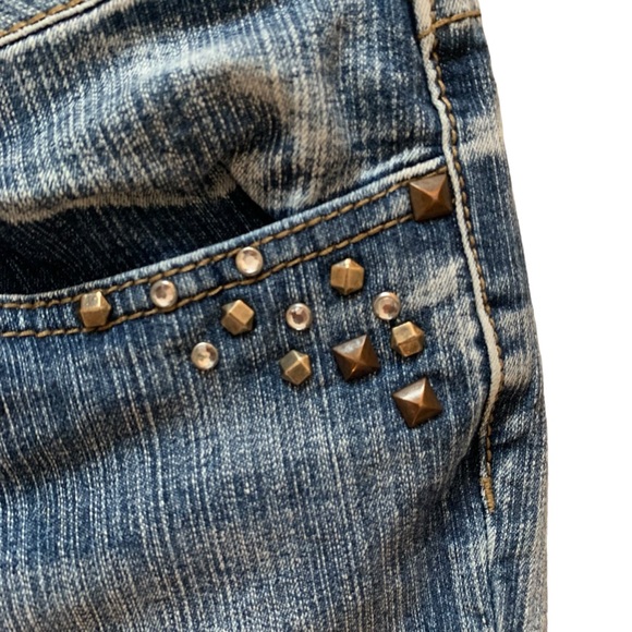 Vintage Roadrunner medium wash size 8 made in Canada capri rolled jean shorts - Picture 6 of 8